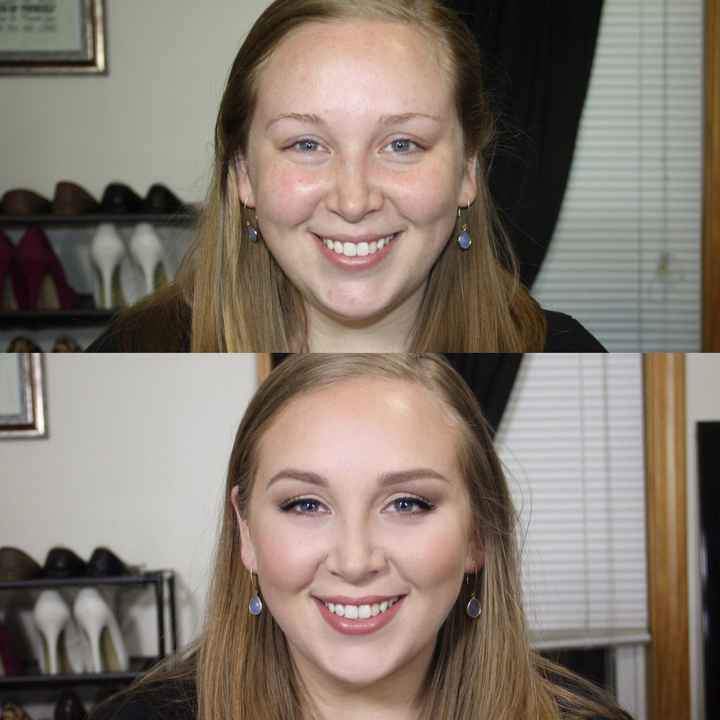 can i see pics of your wedding day makeup!!