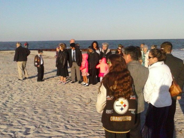 March beach wedding 1