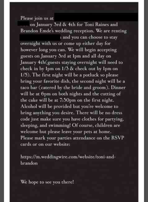 Elopement party invites and Rsvp’s - 1