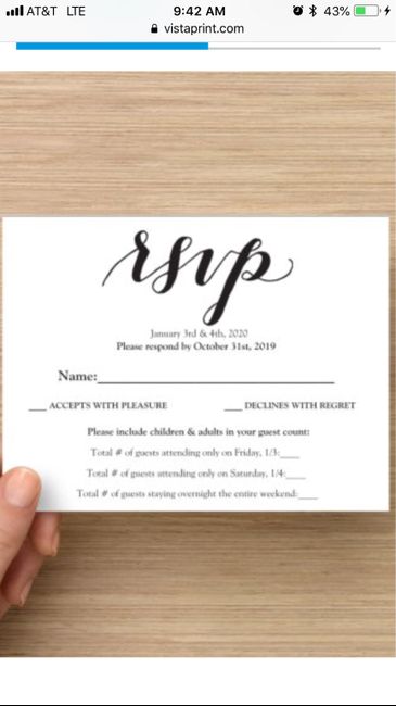 Elopement party invites and Rsvp’s - 2