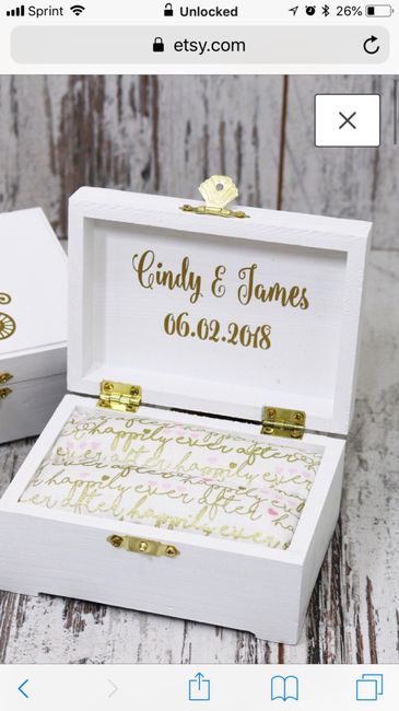 Share what you’re holding your rings in for the ceremony! :-) - 1