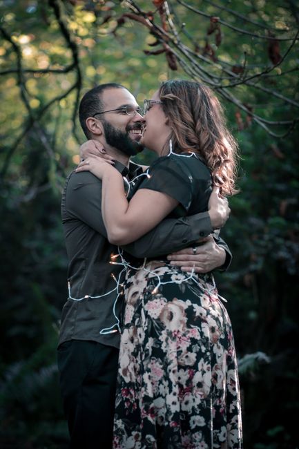 Poses for engagement pictures. - 1
