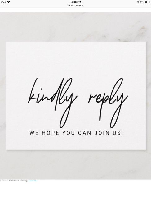 Front of RSVP