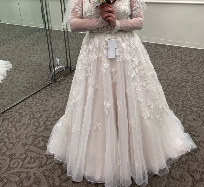 Straight line dress with petticoat? - 1