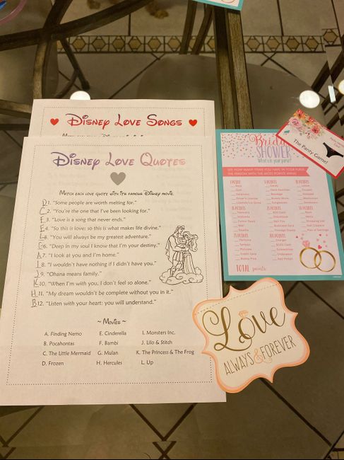 Bridal Shower Theme 1