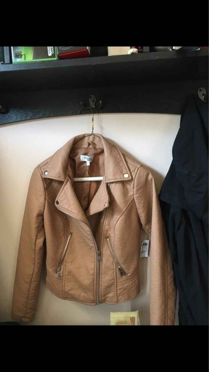 Black or brown leather jacket? - 1