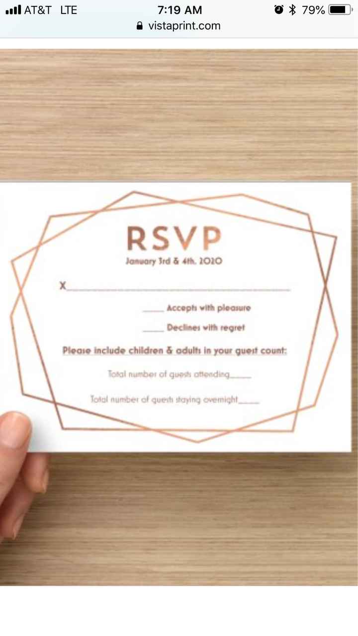 Elopement party invites and Rsvp’s - 1
