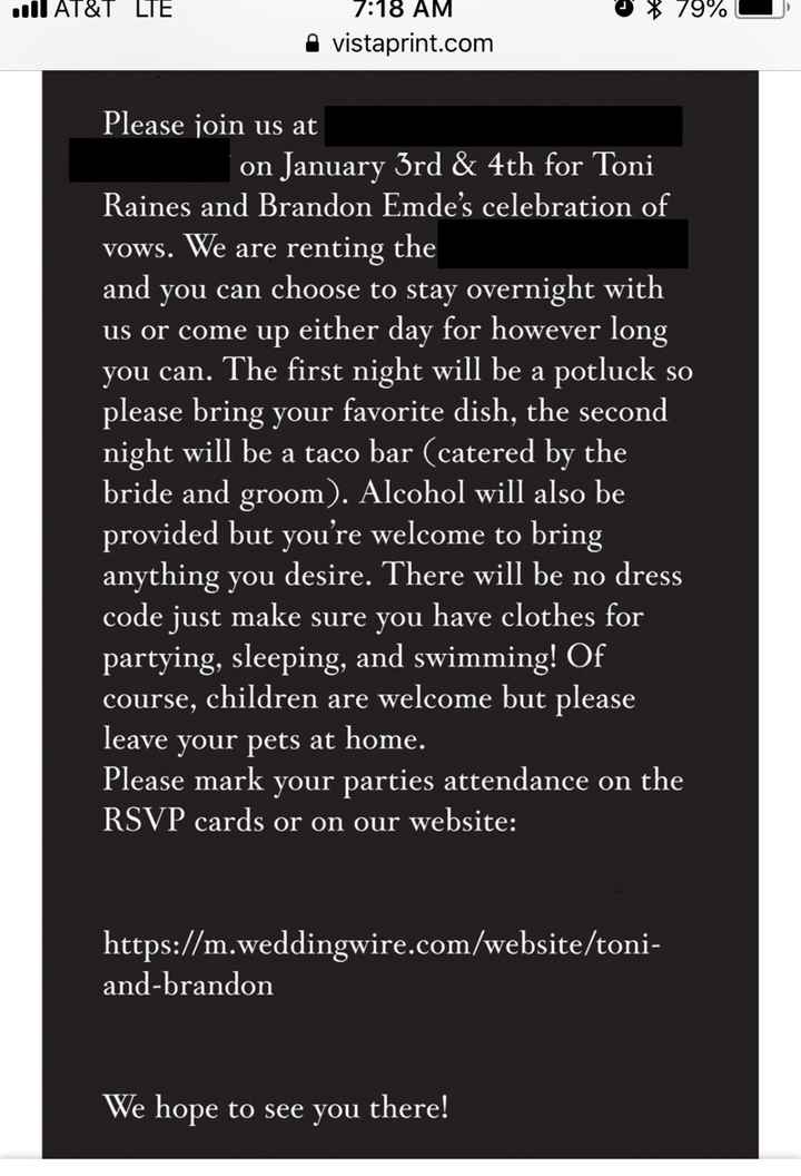 Elopement party invites and Rsvp’s - 2