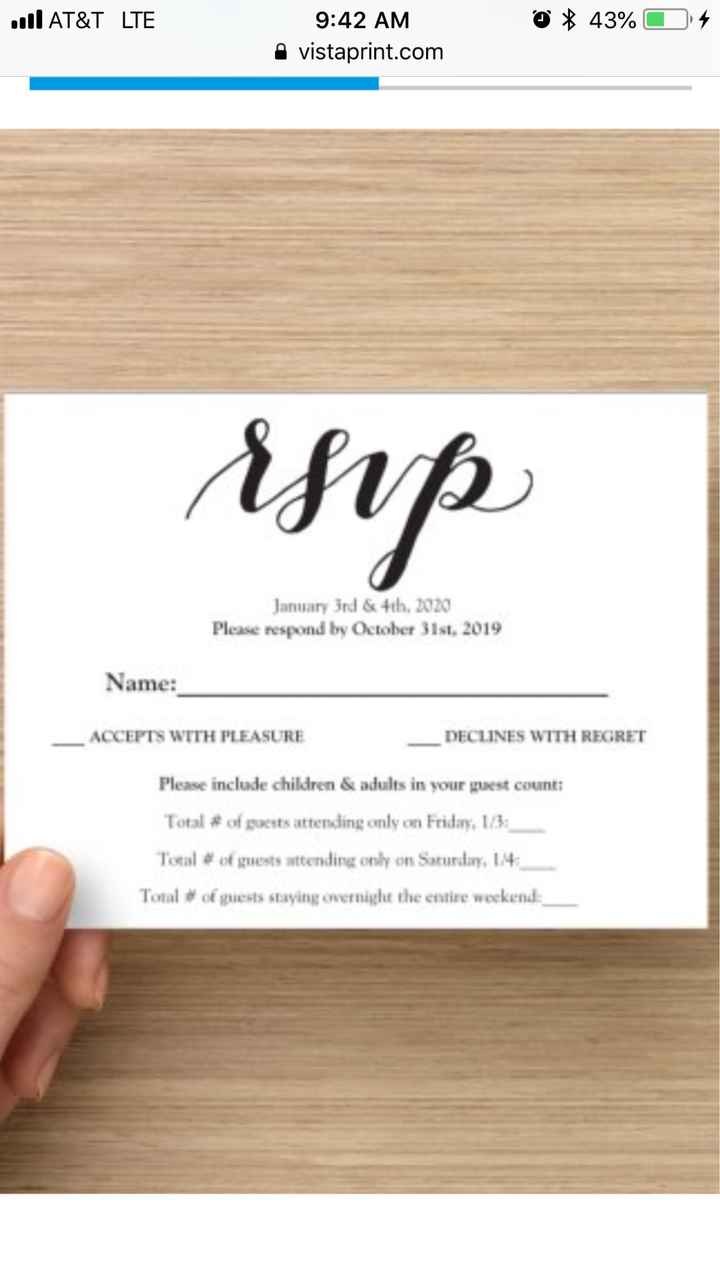 Elopement party invites and Rsvp’s - 2