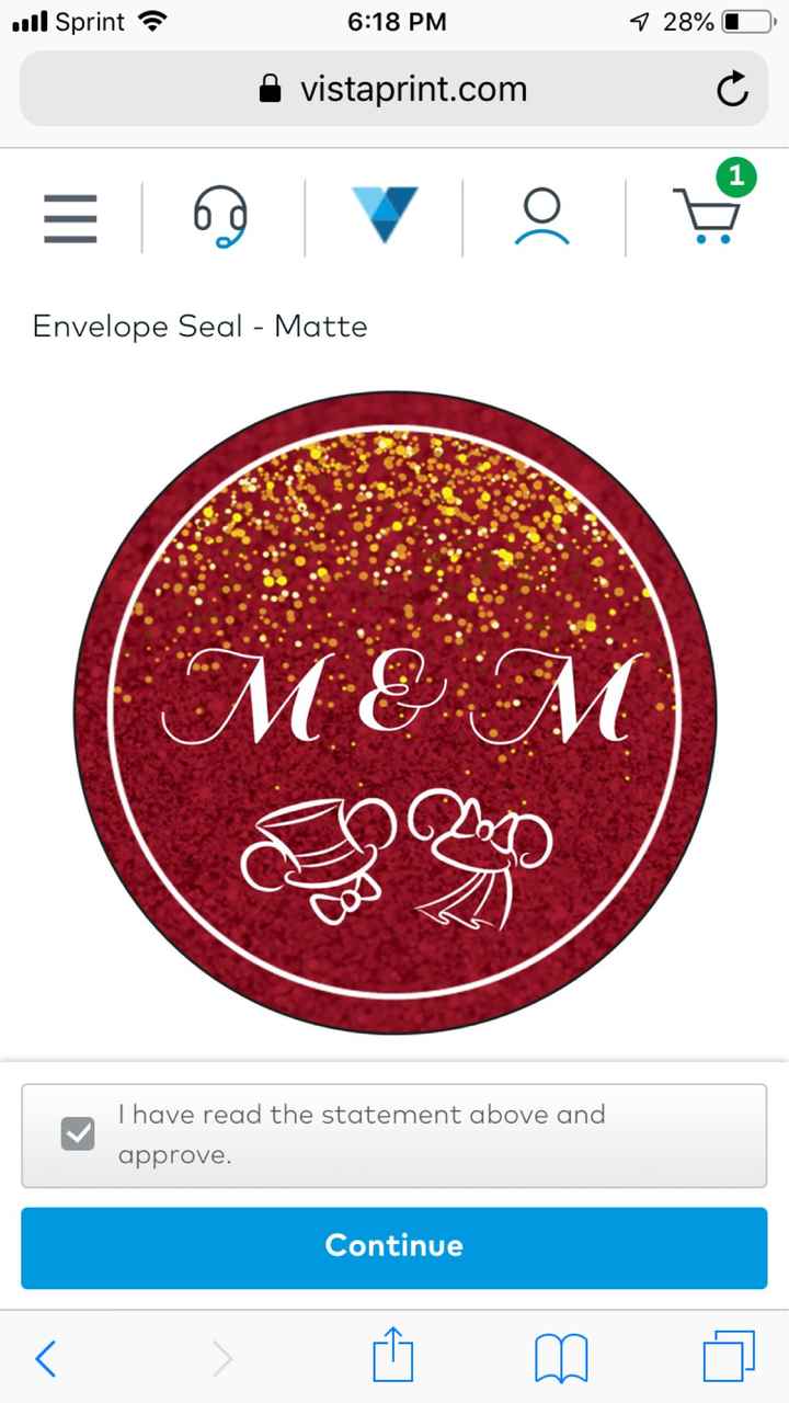 Wedding seals versus wax - 1