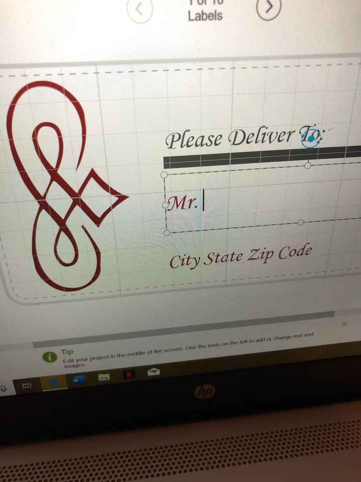 Envelope address colors - 2