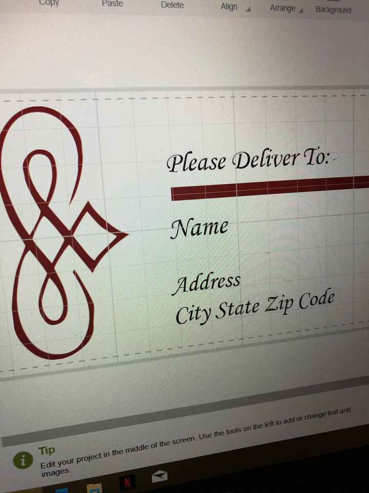 Envelope address colors - 1