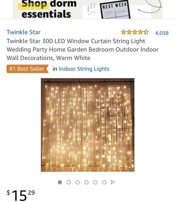 Fairy lights at entrance to aisle? - 1
