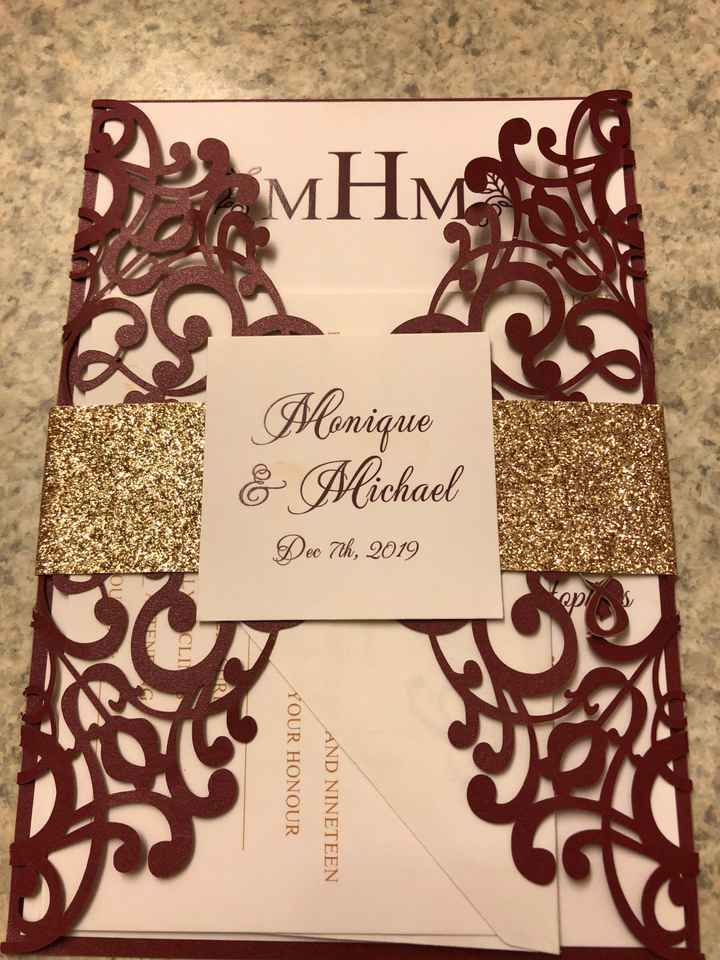 Show me your wedding invitations, save-the-dates, and thank you cards - 1