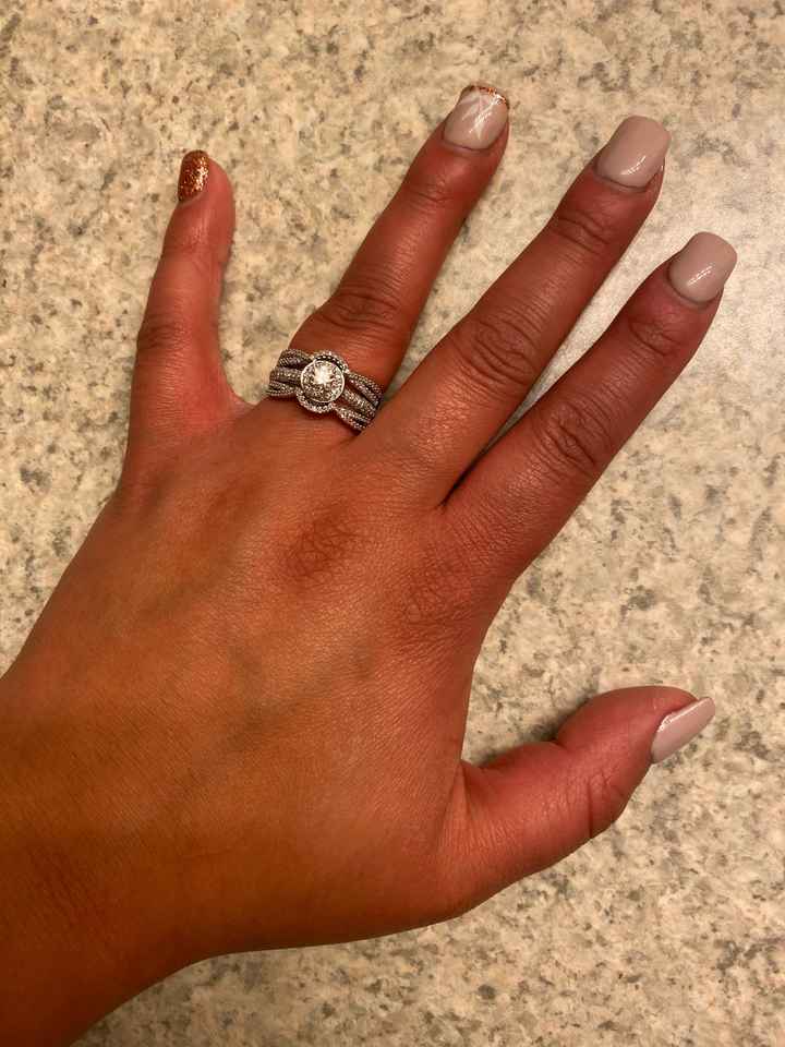 Engagement ring with band - 1