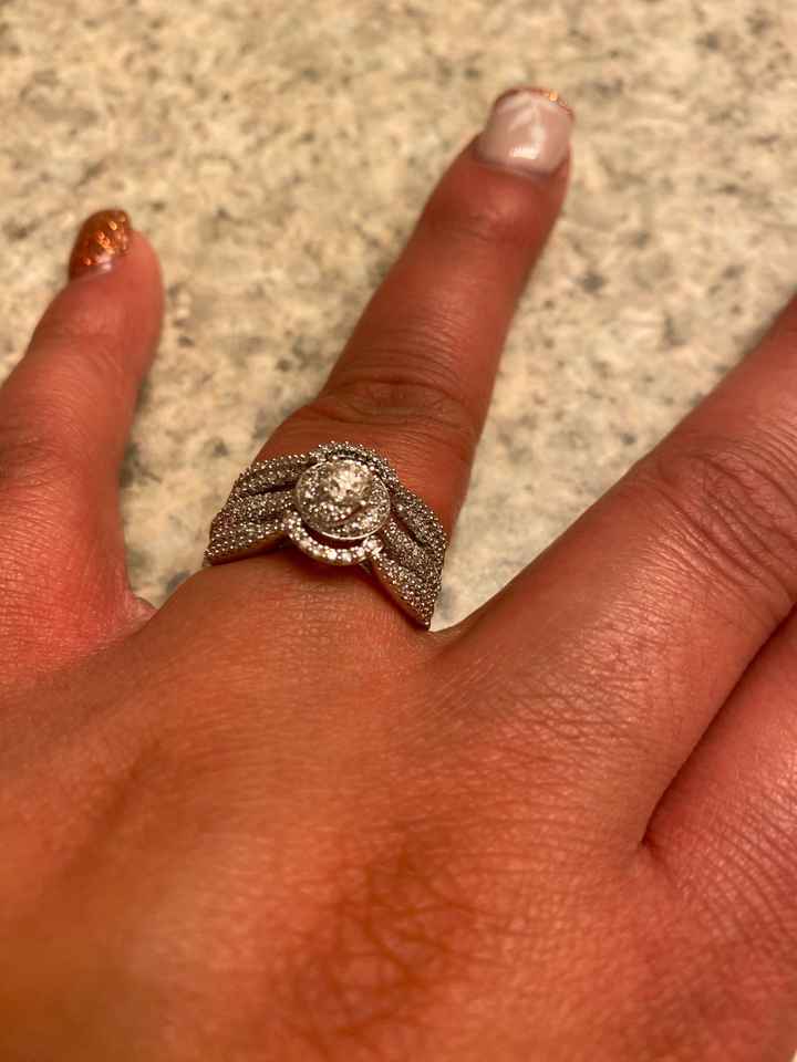 Engagement ring with band - 2