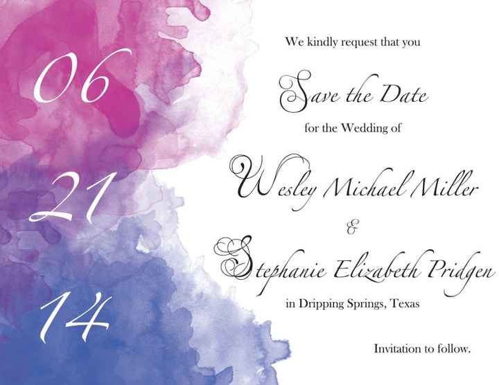 DIY Save the dates