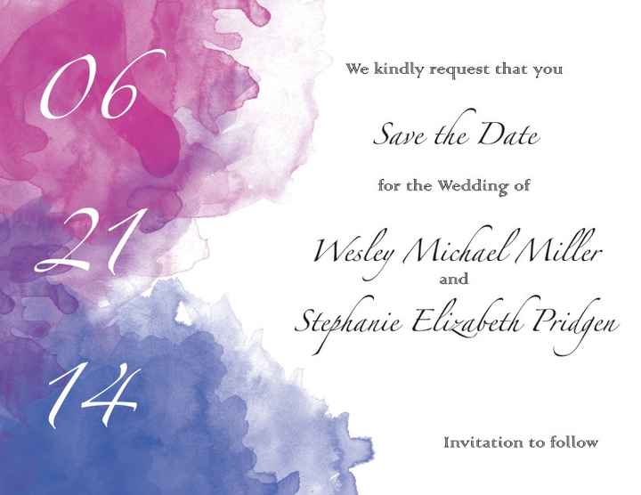 DIY Save the dates