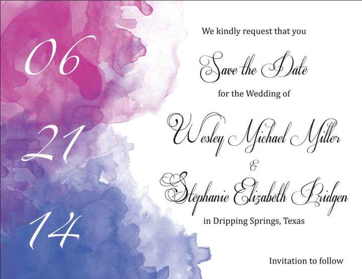 DIY Save the dates