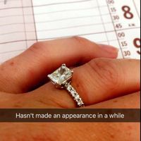 Still getting use to a ring on my finger!