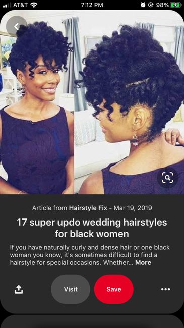 Natural Hair Wedding Styles - 4c Hair 1