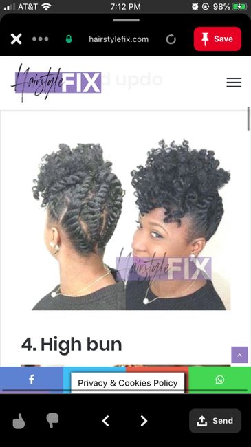 Natural Hair Wedding Styles - 4c Hair 2