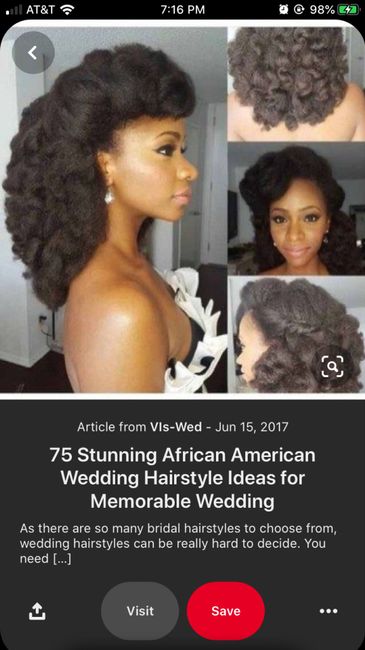 Natural Hair Wedding Styles - 4c Hair 6