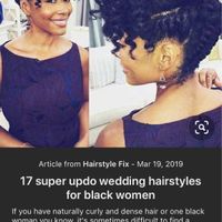 Natural Hair Wedding Styles - 4c Hair - 1