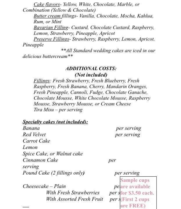 Favorite cake flavor/filling?