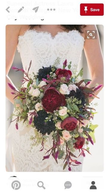 Cascading bouquet