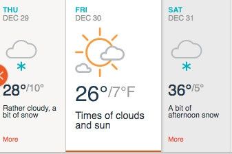 Just for fun: Post a screenshot of the weather forecast for your wedding day!