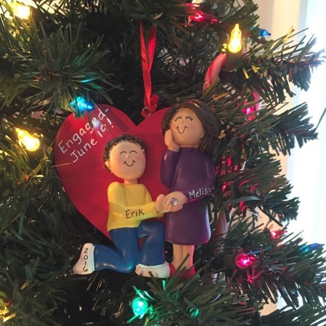 Engagement Christmas ornaments!