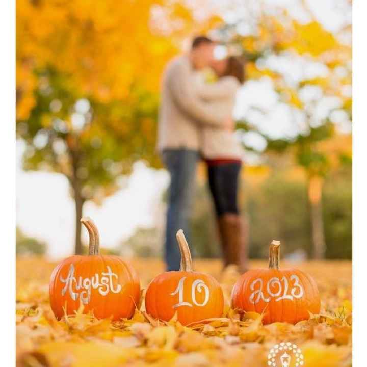Fall engagements for a spring wedding