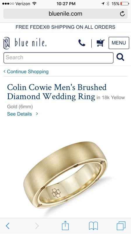 Your mans wedding band?