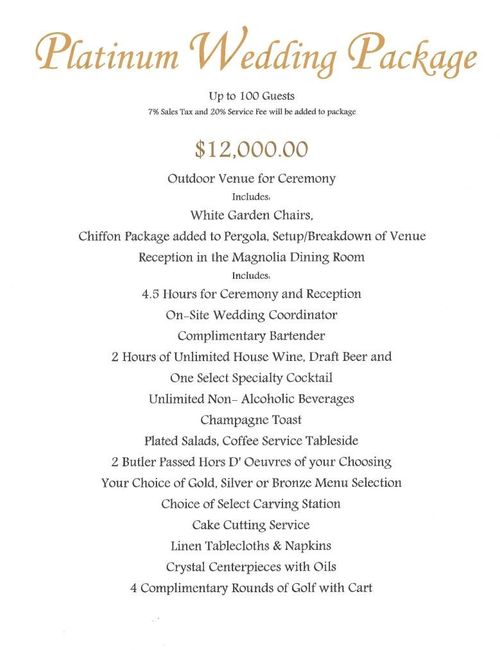 Opinions on if this is a good price for a wedding package 1
