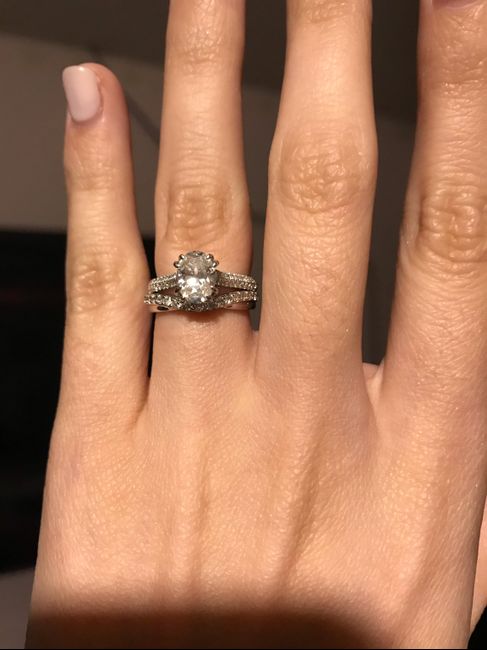 Engagement ring and wedding band 1