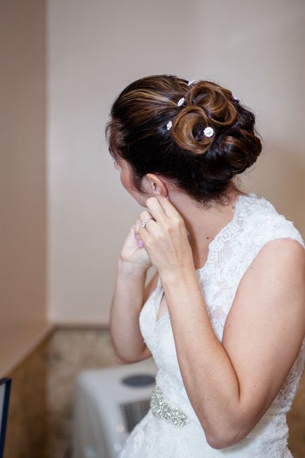 Up do or long and flowing hair?