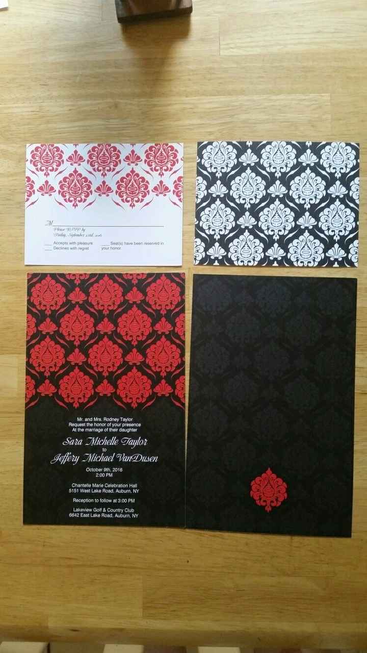 Got my invitations yesterday!