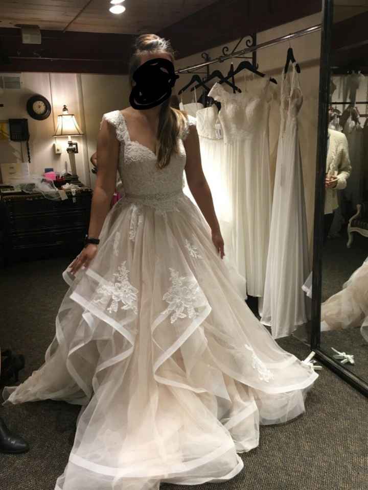 I wanna see your wedding dress!