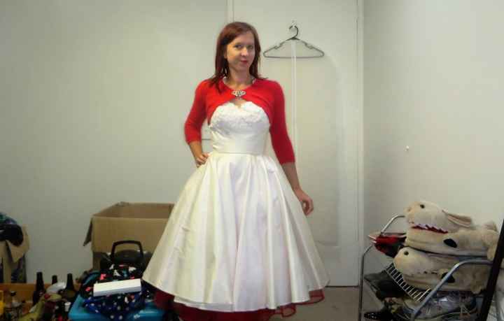 Red angora shrug *pics*