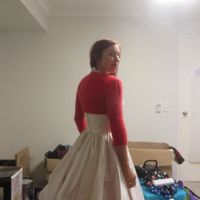 Red angora shrug *pics*