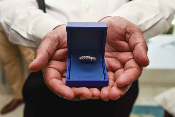 Ladies let see your round engagement rings and wedding bands!!!! - 6