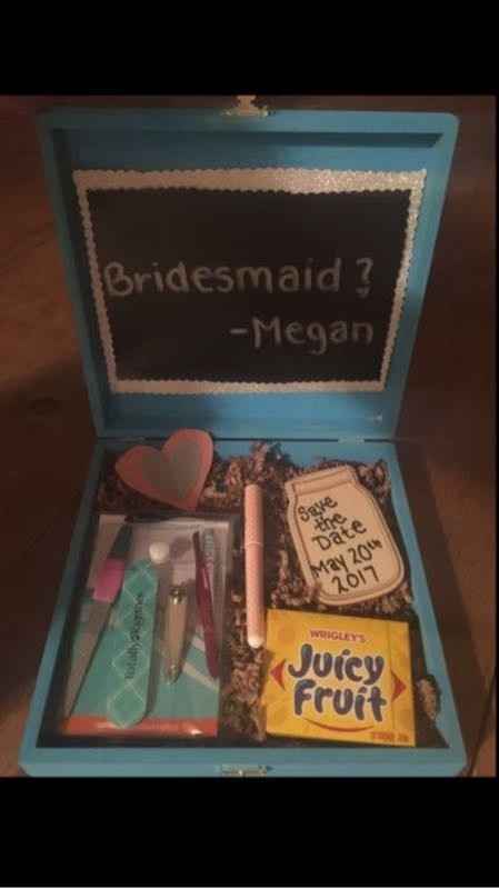 Bridesmaid/maid of honor proposal ideas and GO!