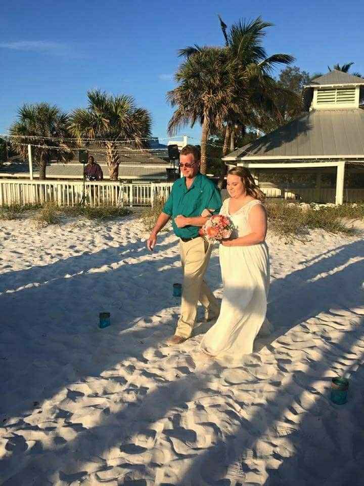 We did it at the beach!