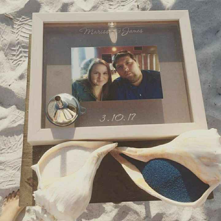 We did it at the beach!