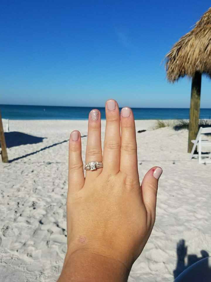 We did it at the beach!