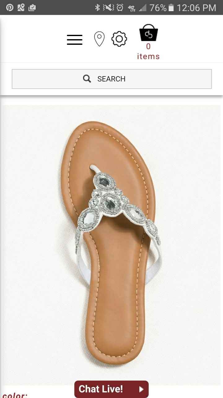 Beach friendly bridal shoes