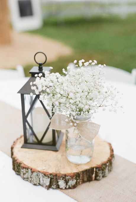 Tree Slab Centerpieces...SCORE!!