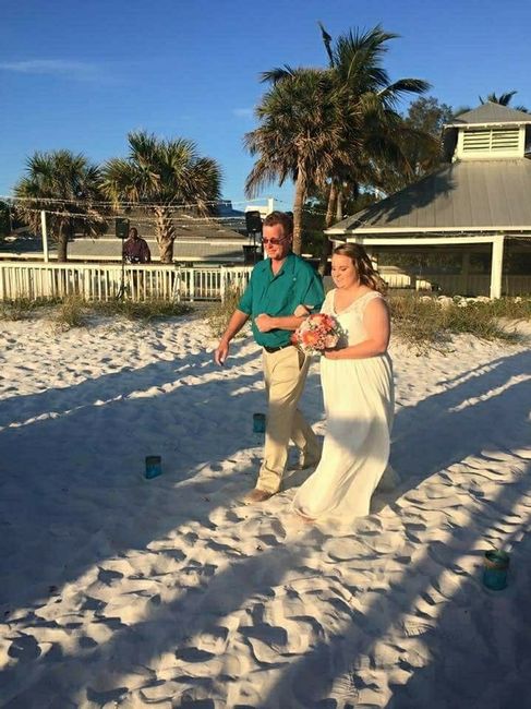 We did it at the beach!