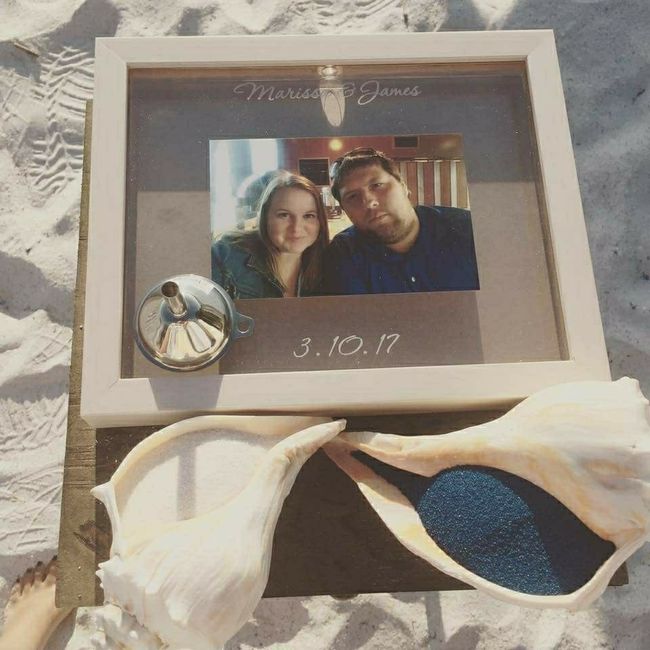 We did it at the beach!